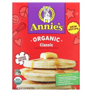 Annies Homegrown Mistura Clássica para Waffle e Panqueca Orgânicas 737 g (26 oz)