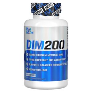 EVLution Nutrition DIM 200 200 mg 60 Cápsulas Vegetais