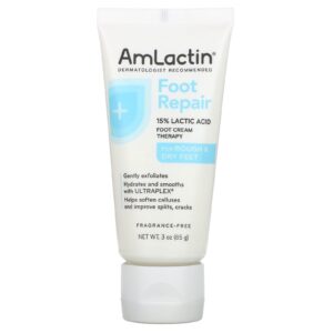 AmLactin Reparo dos Pés Para Pés Ásperos e Secos Sem Perfume 85 g (3 oz)