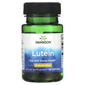 Swanson Luteína 10 mg 60 Cápsulas Softgel