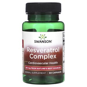 Swanson Complexo de resveratrol 60 cápsulas