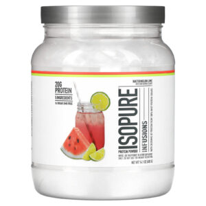 Isopure Infusions Protein Powder Melancia e Limão 400 g (141 oz)