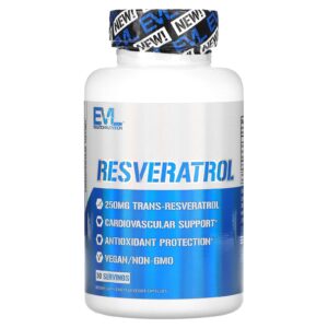 EVLution Nutrition Resveratrol 250 mg 60 Cápsulas Vegetais