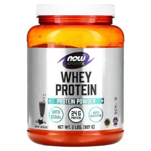 NOW Foods Proteína Whey Chocolate Cremoso 907 g (2 lbs)