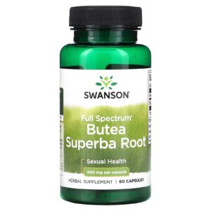 Swanson Raiz de Butea Superba de Espectro Completo 400 mg 60 Cápsulas