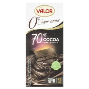 Valor 0% Adição de Açúcar Chocolate Amargo 70% 35 oz (100 g)