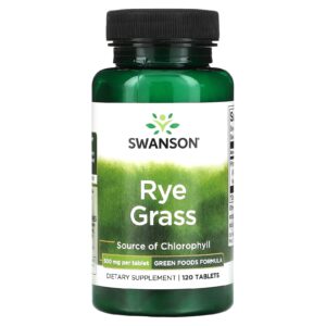 Swanson Rye Grass 500 mg 120 Comprimidos