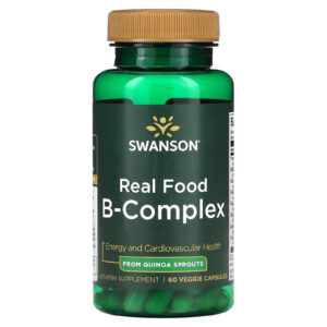 Swanson Complexo B de Real Food 60 Cápsulas Vegetais