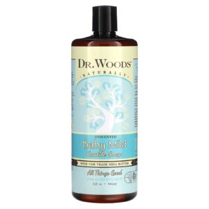Dr. Woods Sabonete Macio para Bebês com Manteiga de Karité de Comércio Justo Sem Perfume 946 ml (32 fl oz)