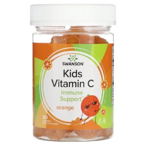 Swanson Vitamina C para Crianças Laranja 60 Gomas