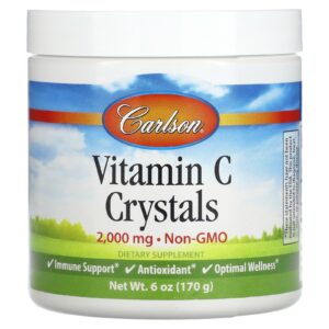 Carlson Cristais de Vitamina C 170 g (6 oz)