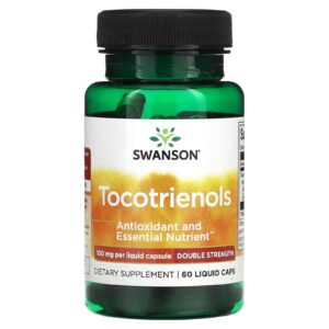 Swanson Tocotrienóis 100 mg 60 Cápsulas Líquidas