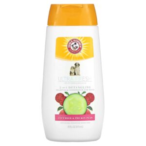 Arm & Hammer Shampoo e Condicionador 2 em 1 Desembaraçante para Cães Pepino e Pera Espinhosa 473 ml (16 fl oz)