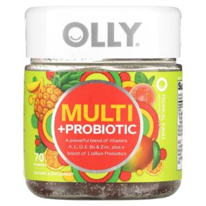OLLY Multi + Probiótico Toque Tropical 70 Gomas