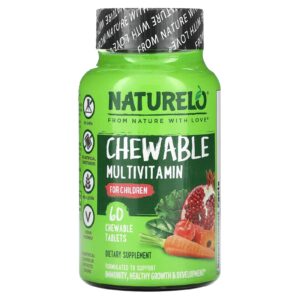 NATURELO Multivitamínico Mastigável para Crianças 60 Comprimidos Mastigáveis