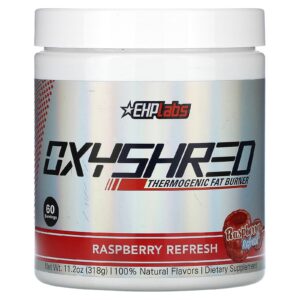EHPlabs OxyShred Queimador de Gordura Termogênico Framboesa Refrescante 318 g (112 oz)