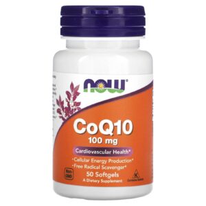 NOW Foods CoQ10 100 mg 50 Cápsulas Softgel