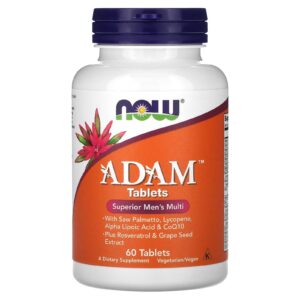 NOW Foods ADAM Multivitamínico Superior para Homens 60 Comprimidos