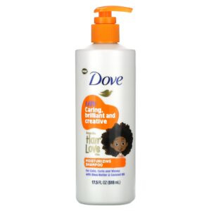 Dove Kids Care Shampoo Hidratante Para Espirais Cachos e Ondas 518 ml (175 fl oz)