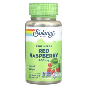 Solaray True Herbs Framboesa Vermelha 400 mg 100 VegCaps