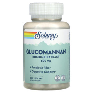 Solaray Glucomanano Extrato de Rizoma 600 mg 100 VegCaps