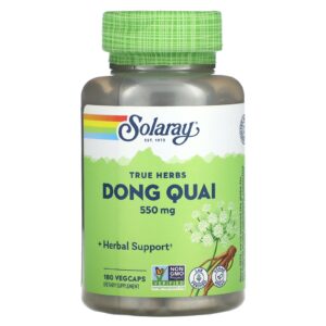 Solaray Ervas Verdadeiras Dong Quai 550 mg 180 VegCaps
