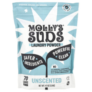 Mollys Suds Sabão em Pó para Roupas Sem Aroma 13 kg (47 oz)