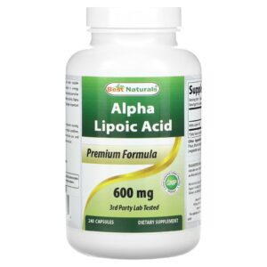 Best Naturals Ácido Alfa-Lipoico 600 mg 240 Cápsulas