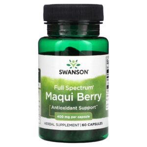 Swanson Espectro Completo Maqui Berry 400 mg 60 Cápsulas