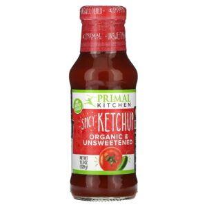 Primal Kitchen Ketchup Picante Orgânico e Sem Açúcar 320 g (113 oz)