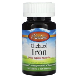 Carlson Ferro Quelado 27 mg 100 Comprimidos