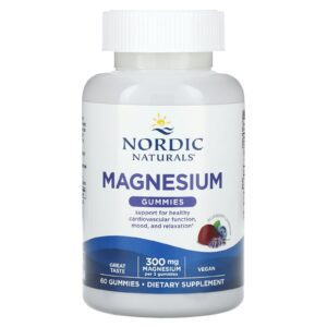 Nordic Naturals Gomas de Magnésio Mirtilo e Lavanda 60 Gomas (100 mg por Goma)
