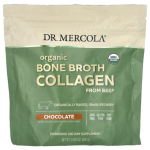 Dr. Mercola Colágeno Orgânico em Pó Chocolate 420 g (1481 oz)