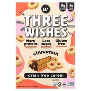 Three Wishes Cereal Sem Grãos Canela 245 g (86 oz)
