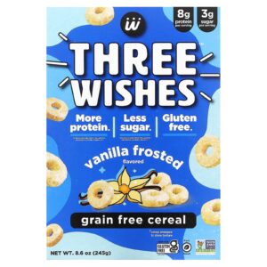 Three Wishes Cereal Sem Grãos Gelo com Baunilha 245 g (86 oz)