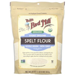 Bobs Red Mill Farinha de Espelta Orgânica Grãos Integrais 567 g (20 oz)