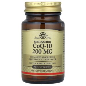 Solgar Megasorb CoQ-10 200 mg 30 Cápsulas Softgel