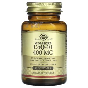 Solgar Megasorb CoQ-10 400 mg 30 Cápsulas Softgel