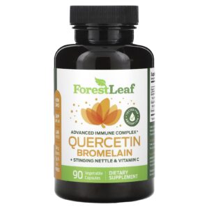 Forest Leaf Quercetina Bromelaína + Urtiga e Vitamina C 90 Cápsulas Vegetais