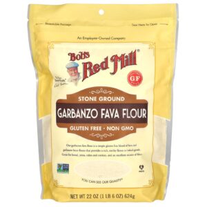 Bobs Red Mill Farinha de Garbanzo Fava Sem Glúten 624 g (22 oz)