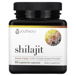Youtheory Shilajit 60 Cápsulas Vegetarianas