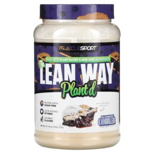 MuscleSport The Lean Whey Plantado Cobbler de Mirtilo 775 g (17 lb)