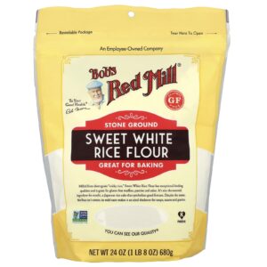 Bobs Red Mill Farinha de Arroz Branco Doce 680 g (24 oz)