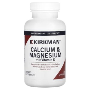 Kirkman Labs Cálcio e Magnésio com Vitamina D 120 Cápsulas