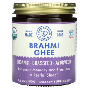 Pure Indian Foods Ghee de Brahmi Orgânico 150 g (53 oz)