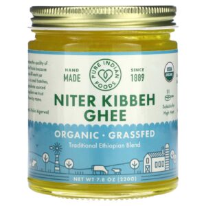 Pure Indian Foods Ghee de Niter Kibbeh Orgânico 220 g (78 oz)