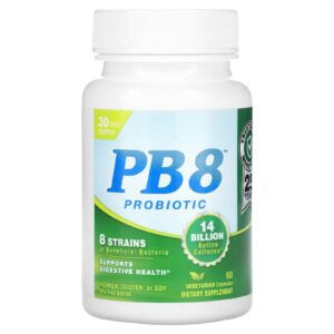 Nutrition Now Probiótico PB 8™ 60 Cápsulas Vegetarianas (7 Bilhões de UFCs por Cápsula)