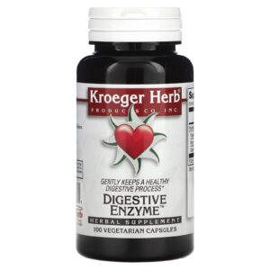 Kroeger Herb Co Enzima Digestiva 100 Cápsulas Vegetarianas