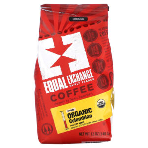 Equal Exchange Café Orgânico Colombiano Moído Torrado Completo 340 g (12 oz)