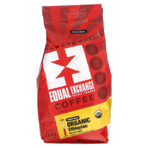 Equal Exchange Café Orgânico Etíope Feijão Integral Full City Torra 340 g (12 oz)